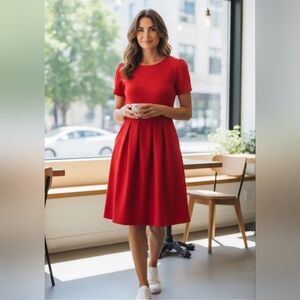Draper James Red Heart Print Dress